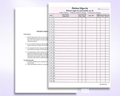 Formularios De Registro De Pacientes Sin Carbono De 3 P...