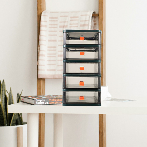 Mini Caja De Almacenamiento De Plástico Para Escritorio De O