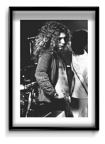 Cuadro Robert Plant Rock 20x30 (marco+lámina+vidrio)