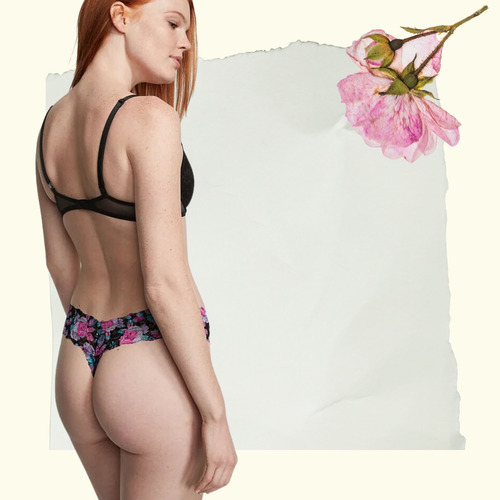 Victorias Secret Pack 5 Tangas De Encaje Varios Colores