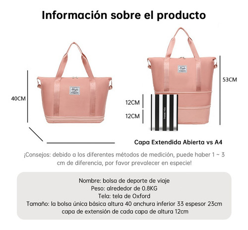 Maleta Plegable Ultraligera De Nylon Impermeable Resistente
