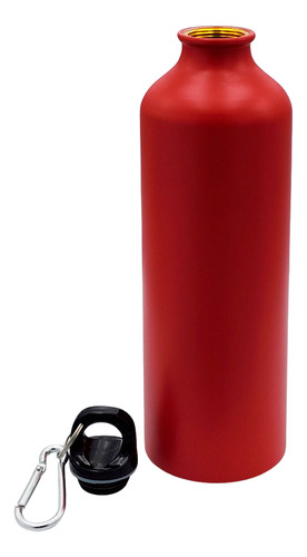 Botella Deportiva 750ml Rojo Para Grabado Laser 12pz Rojo