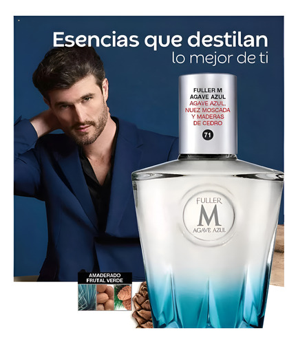 Perfume Fuller M Agave Azul Colonia Para Caballero 70ml