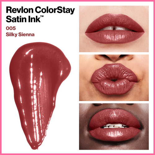 Labial Líquido Revlon Colorstay Satin Ink Silky Sienna Silky Sienna