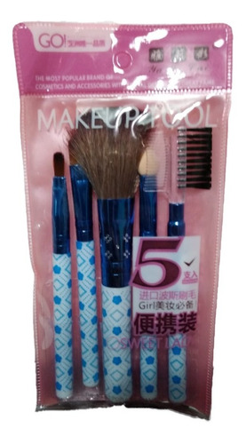 Set Brochas X5 Maquillaje Engol 