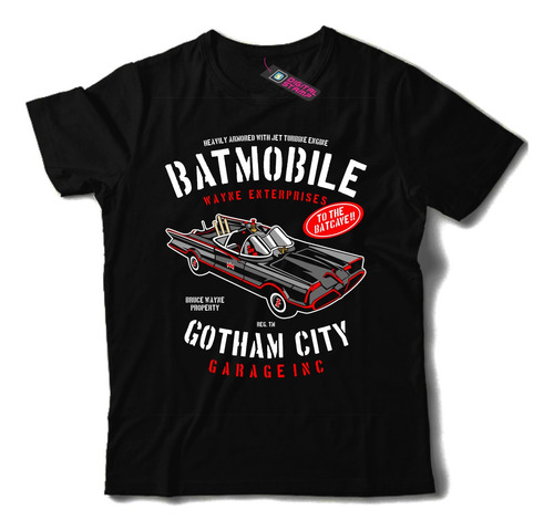 Remera Batmobile Rockabilly Old School Garage T146 Premium