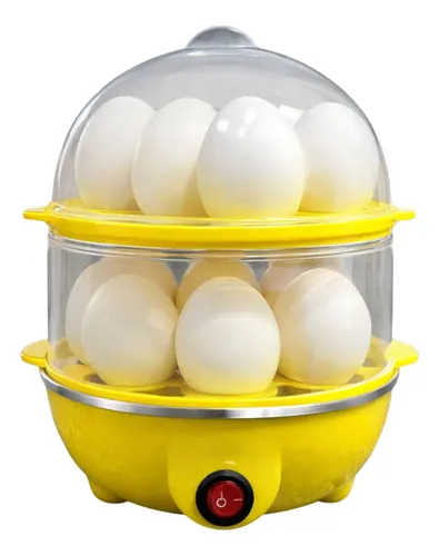 Cozedor De Ovos Elétrico A Vapor 2 Andares Até 14 Automático Amarelo 110v 50hz-60hz