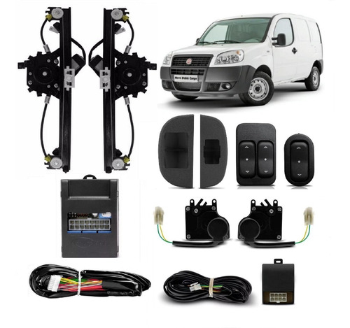 Kit De Vidro Eletrico Fiat Doblo Cargo + Trava Eletrica