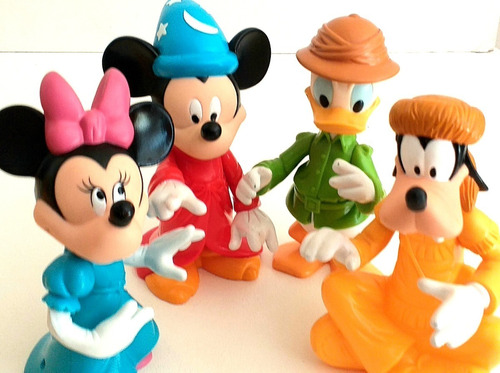 Set 4 Figuras Disney Mcdonalds Donald Minnie Mickey Goofy