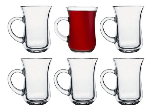 Imagen 9 de 10 de Prensa Francesa Cafetera Y 4 Tazas De Vidrio Con Manija
