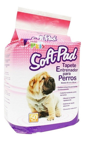 Imagen 3 de 8 de Soft Pad Tapete Entrenador P/ Perros Papel Sanitario 50pz