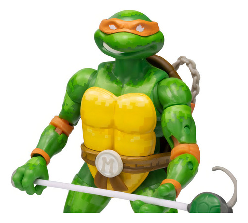 Figura Articulada Miguel Ángel Snes 8 Bit (pixeleadas)-tmnt