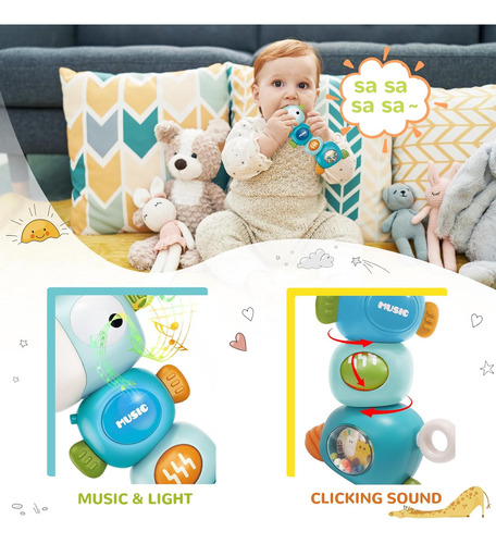 Brinquedos Sensoriais Para Dentição Baby Montessori Para 3-6