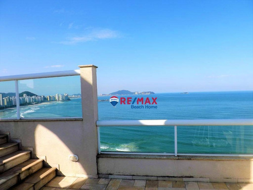 Imagem 3 de 30 de Sensacional Vista Magnífica Para Toda Orla 4 Suítes Cobertura Duplex Piscina Jacuzzi Churrasqueira 3 Garagens Astúrias, Guarujá/sp - Co0214
