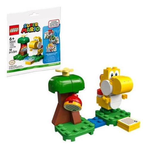 Lego Super Mario Árbol De Frutas De Yoshi Amarillo 30509 Cantidad De Piezas 46
