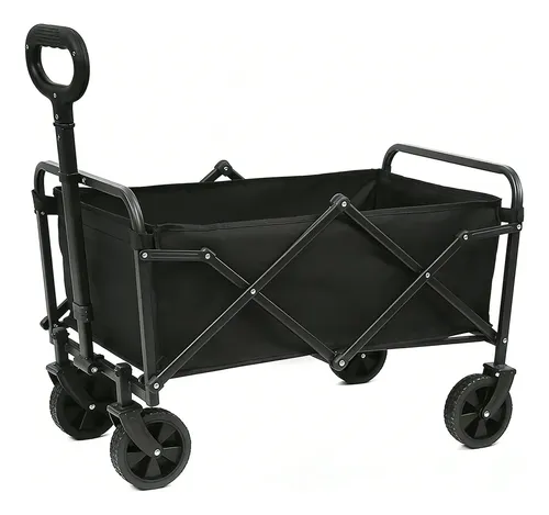 Carrito Camping Plegable Multiuso 100kg Ruedas 360°