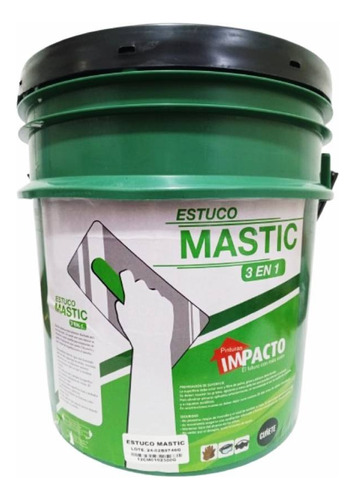 Estuco Mastique Color Blanco . Cuñete De 4 Gl. Marca Impacto