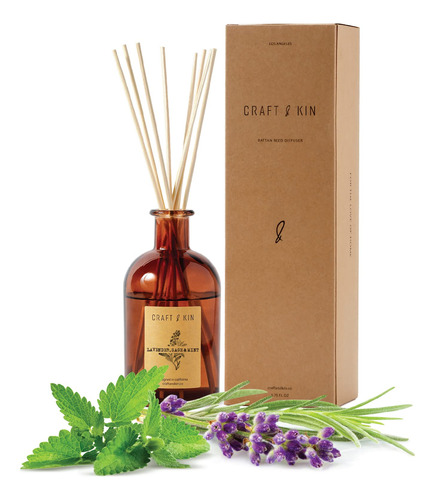 Juego De Difusor De Varillas Lavender, Sage & Mint Incluye .