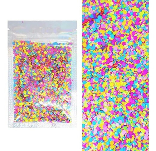 Glitter Mate Grueso - Arcoiris De 10gr.