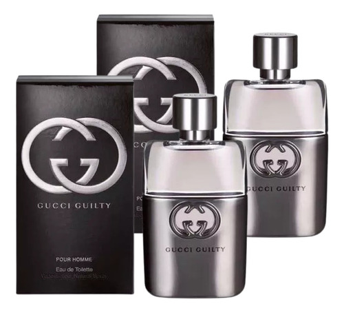 Paquete Gucci Guilty Caballero 90ml Edt Original 2 Pzas