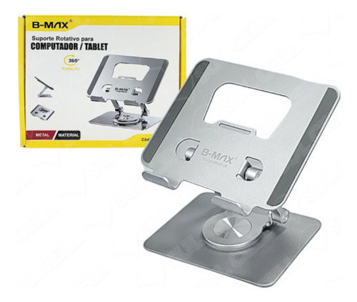 Suporte De Mesa 360° Para Notebook Tablet Dobrável Alumínio