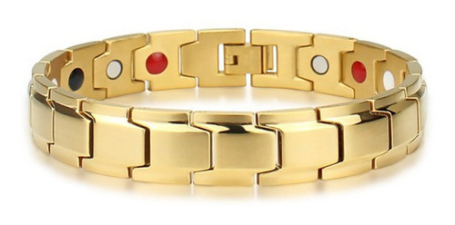 Pulsera Brazalete Magnético Acero Inoxidable Terapia Imanes