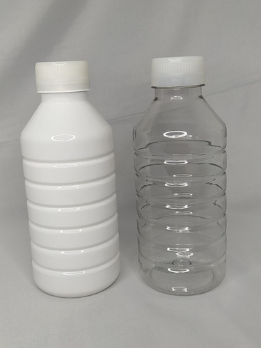 Envase Litro Especial P/ Fertilizante Transparente Y Blanco