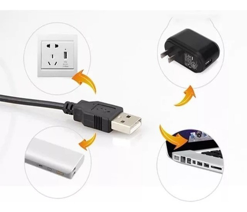 Imagen 8 de 8 de Lampara Led Usb Flexible Pinza Movil Escritorio P. De Mayo