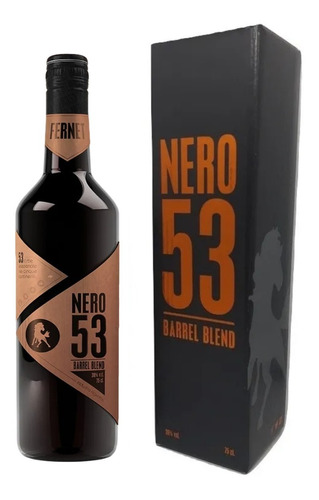 Fernet Nero 53 Barrel Blend 750ml. Con Estuche