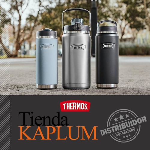 Thermos Classic Termo Con Pico Vertedor Y Manija 1,3l Acero Blanco
