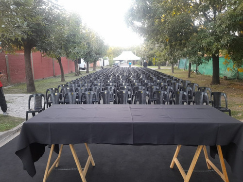 Alquiler Sillas Plasticas Mesas Tablones Vajilla Manteleria