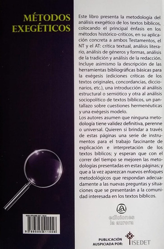 Imagen 2 de 3 de Libro Métodos Exegéticos