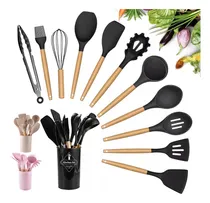 Comprar Utensilios Silicona De Cocina Espatulas Brochas Teker 12 Set