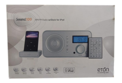 Radio Eton Sound 100 AM/FM Ready, color plateado,