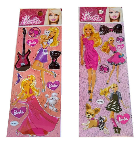 40  Planchas De Stickers  Barbie V Crespo