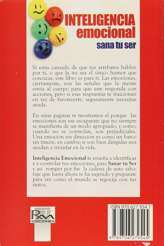 Inteligência Emocional: Sana Tu Ser, De Smith Alexa. Editorial Rtm Ediciones, Tapa Blanda, Edición 1 En Español, 2013