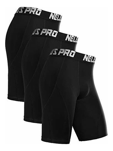 Pack De 3 Pantalones Cortos De Compresión Neleus Para Hombr