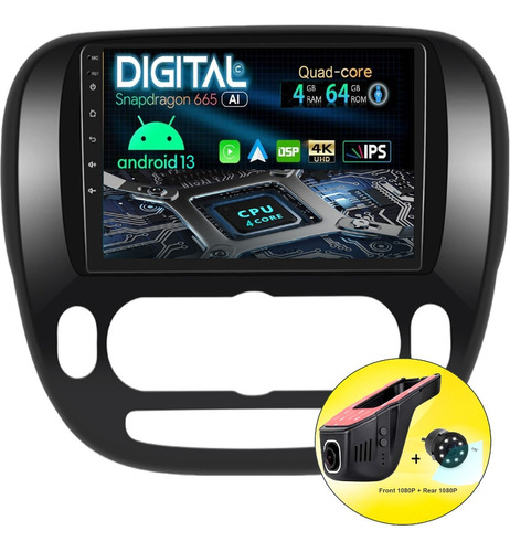 Radio Pantalla Android Kia Soul 2014/18