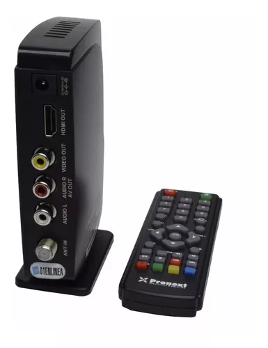 Decodificador Sintonizador Digital Multimedia Full HD 1080P para TV con  Control Remoto Entradas HDMI AV y Coaxial Señal Digital a Analógica