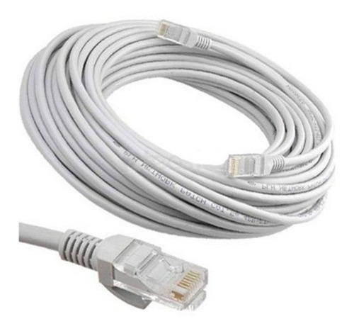 Cable Red Ethernet Rj45 Lan Utp 20 Metros Armado De Fabrica