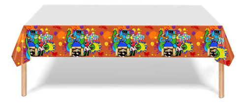 Mantel Decorativo Para Fiesta Diferentes Diseños 180x108cm Color Variado Rainbow Friends