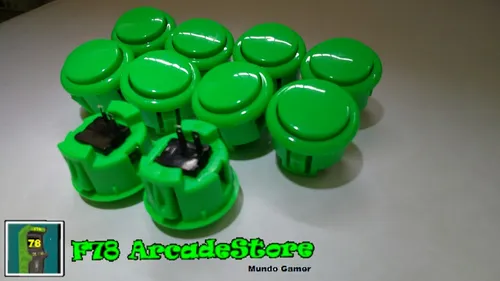 Kit Arcade Completo Zero Delay Sanwa Genérico Verde