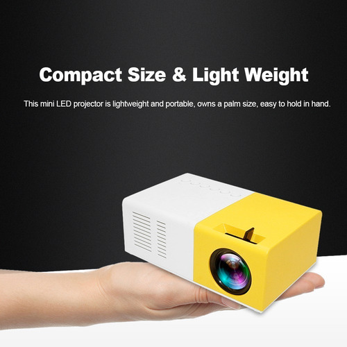 Proyector Led Portátil De 400 Lm, 720p/1080p