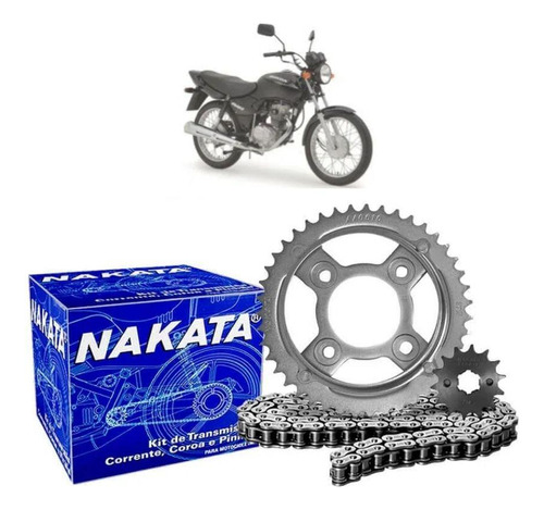 Kit Relação Transmissão Nakata Cg 125 Fan Esd 2009-2013