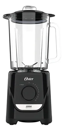 comprar Liquidificador Oster Oliq520 Preto de 1,8L 1250W Jarra De Vidro e Laminas em Inox 127V