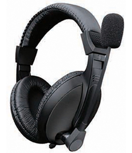 Audifonos Diadema Star Tec 3.5 Mm Negro Con Microfono St-hp