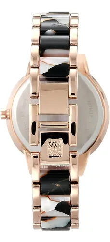 ~? Anne Klein Reloj Pulsera De Resina Para Mujer, Oro Rosa/m