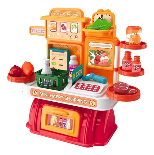 Set Supermercado Minimarket 28 Pcs Juguete Didáctico Niños