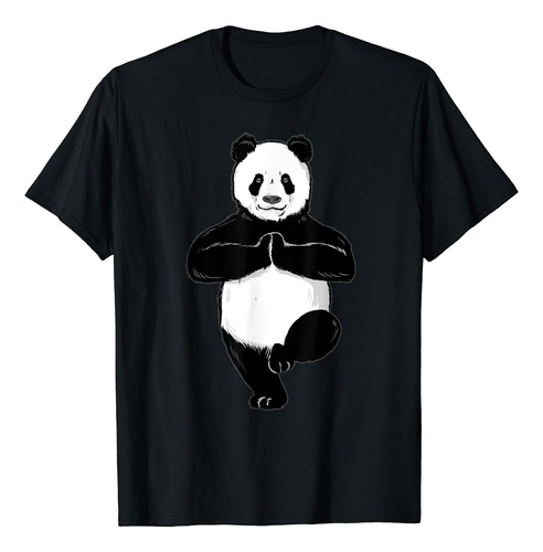 Camiseta Divertida Con Diseño De Panda De Yoga Espiritual Pa