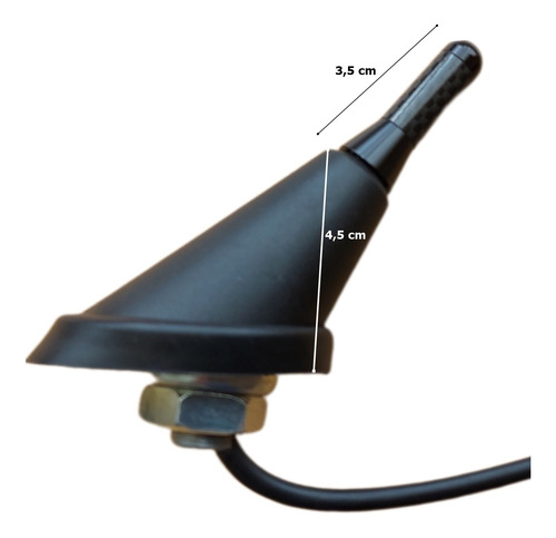 Mini Antena Universal De Techo Con Base Auto Camioneta 3.5cm
